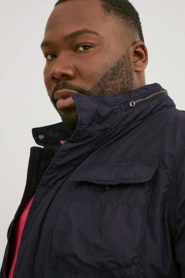 Men - Jacket with hood - black