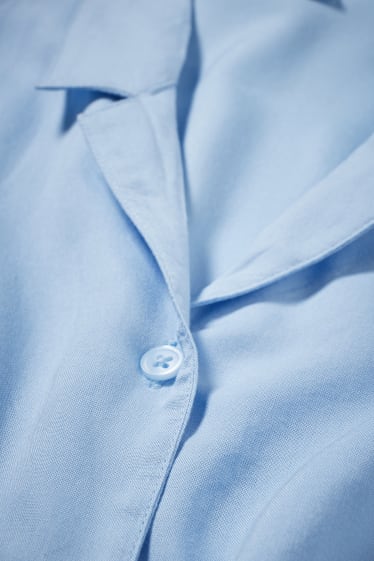 Dames - CLOCKHOUSE - blouse - lichtblauw