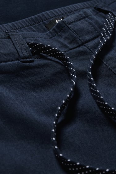Femmes - Pantalon - slim fit - bleu foncé
