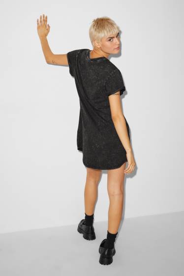 Damen - CLOCKHOUSE - T-Shirt-Kleid - schwarz