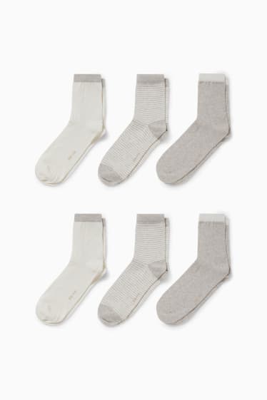 Damen - Multipack 6er - Socken - beige-melange