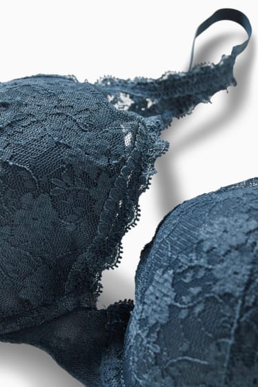 Women - Underwire bra - PLUNGE - padded - dark gray