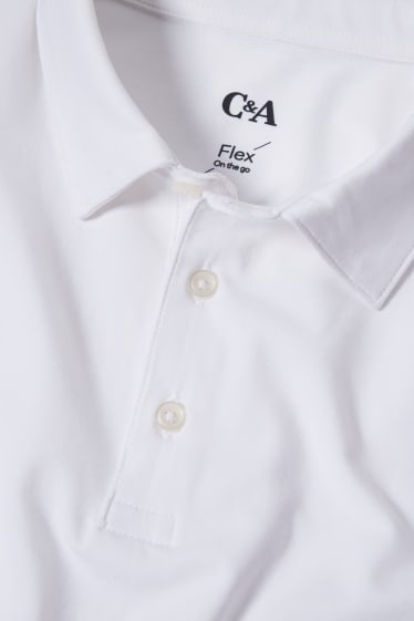 Men - Polo shirt - Flex  - LYCRA® - white