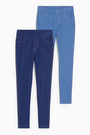 Children - Multipack of 2 - jegging jeans - denim-blue