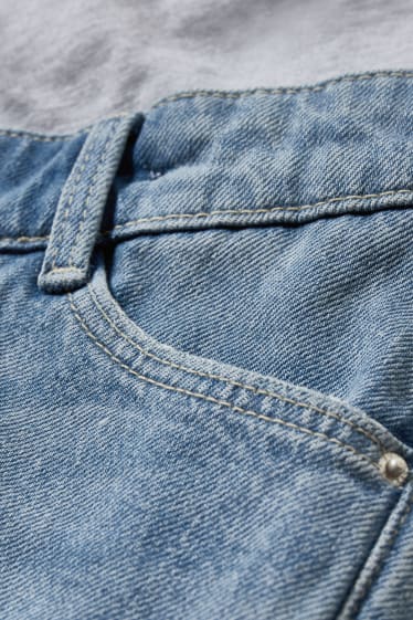 Damen - Umstandsjeans - Jeans-Shorts - jeans-blau