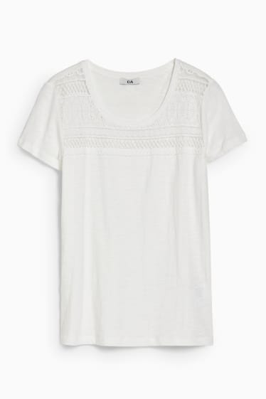 Damen - T-Shirt - weiß