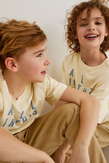 Enfants garçons - T-shirt - genderneutral - jaune clair