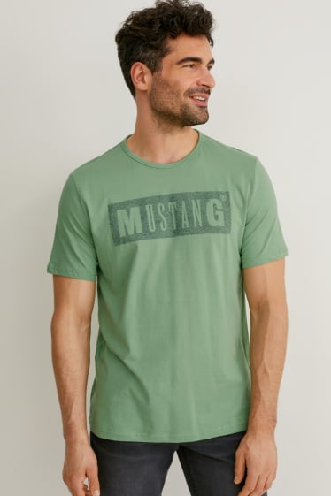 Men - MUSTANG - T-shirt - green