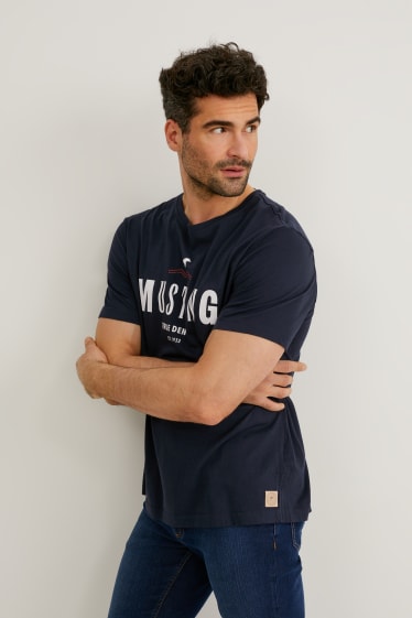 Uomo - MUSTANG - t-shirt - blu scuro