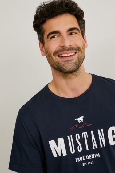 Uomo - MUSTANG - t-shirt - blu scuro