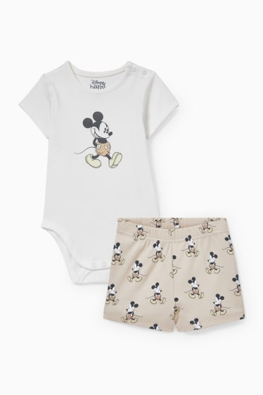 Bébés - Mickey Mouse - pyjama pour bébé - 2 pièces - blanc