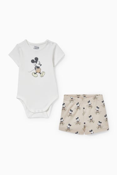 Bébés - Mickey Mouse - pyjama pour bébé - 2 pièces - blanc