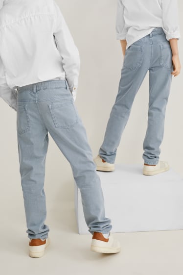 Dětské - Straight jeans - genderově neutrální - světle modrá