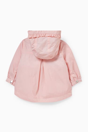 Miminka - Bunda s kapucí pro miminka - růžová