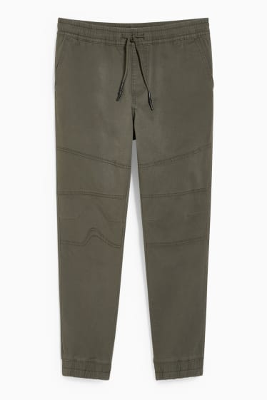 Uomo - CLOCKHOUSE - pantaloni - slim fit - verde scuro