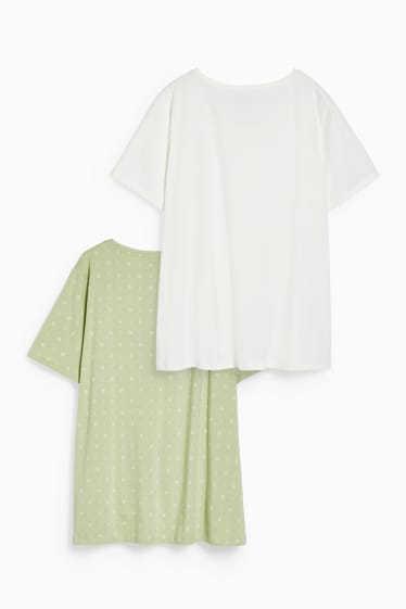 Donna - Confezione da 2 - t-shirt - bianco