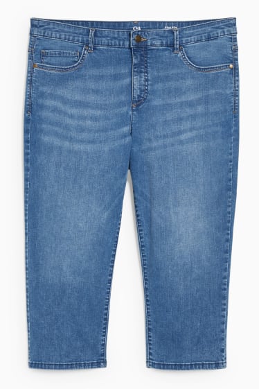 Damen - Capri Jeans - jeansblau