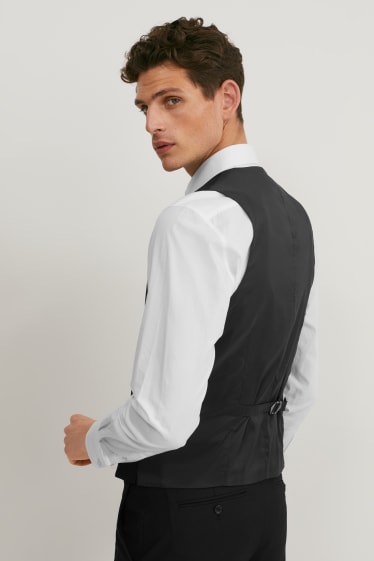 Men - Mix-and-match waistcoat - slim fit - Flex - LYCRA®  - black