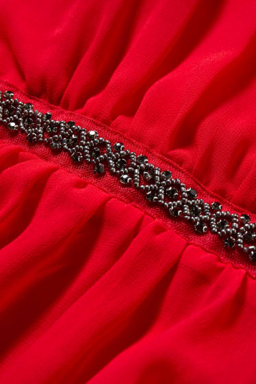 Women - Fit & flare dress - partywear - red