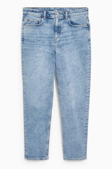 Damen - Mom Jeans - High Waist - helljeansblau