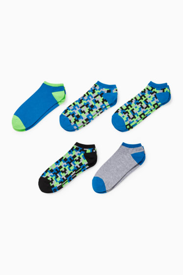 Enfants - Lot de 5 paires - chaussettes de sport - noir