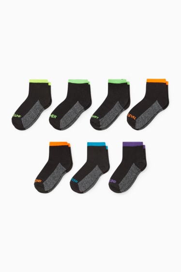 Dětské - Multipack 7 ks - Gaming - ponožky s motivem - černá