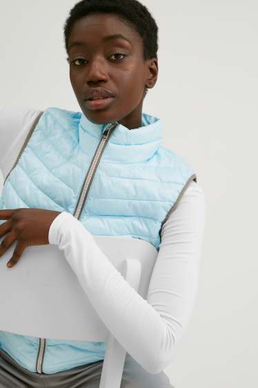 Women - Technical gilet - light blue