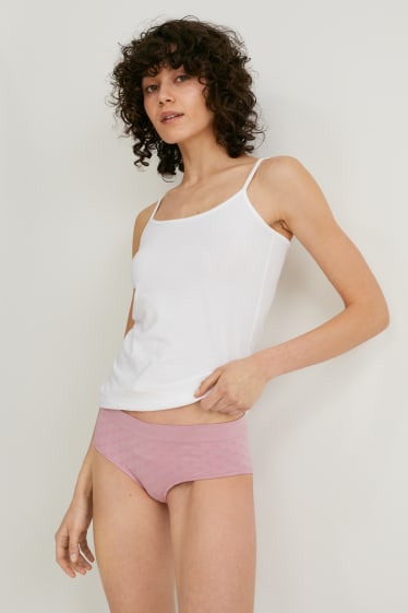 Femmes - Lot de 3 - shortys - rose foncé