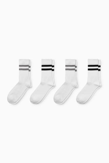 Men - Multipack of 4 - tennis socks - LYCRA® - white