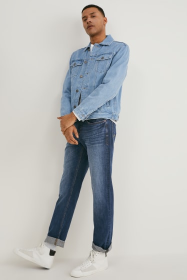 Pánské - Straight jeans - Flex - LYCRA® - džíny - tmavomodré