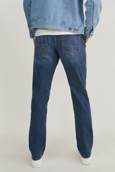Hommes - Straight jean - Flex - LYCRA® - jean bleu foncé