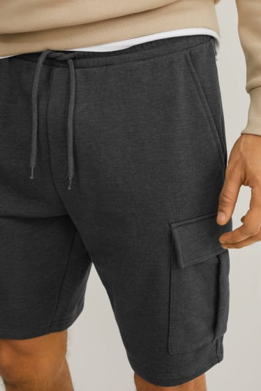 Men - Sweat shorts - gray-melange