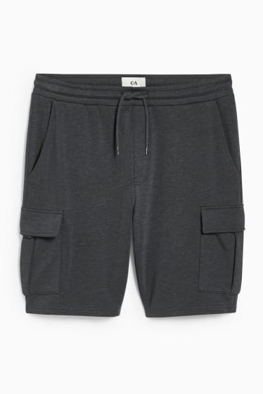 Men - Sweat shorts - gray-melange