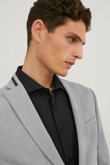 Hommes - Veste de costume - coupe slim - Flex - LYCRA® - gris clair chiné