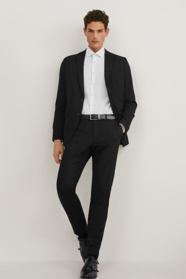 Hommes - Pantalon de costume - slim fit - Flex - LYCRA®  - noir