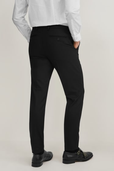Pánské - Oblekové kalhoty - slim fit - Flex - LYCRA®  - černá