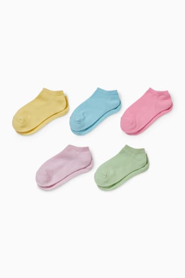 Children - Multipack of 5 - trainer socks - multicoloured