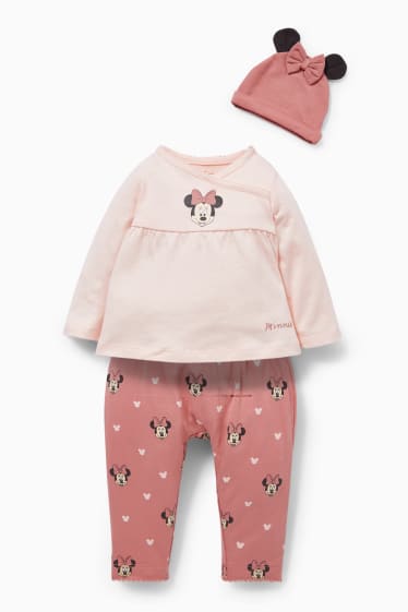 Babies - Minnie Mouse - baby outfit - 3 piece - rose