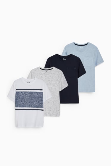 Bambini - Confezione da 4 - t-shirt - bianco