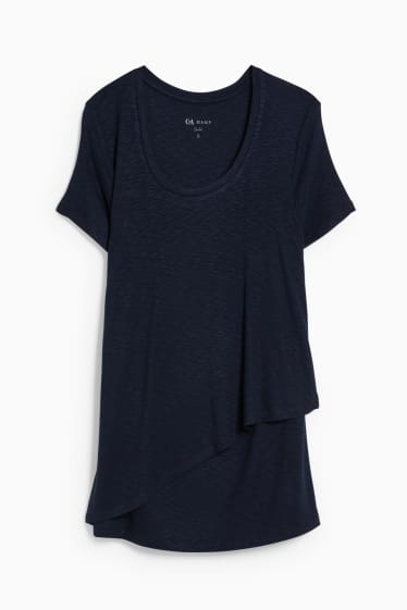 Kobiety - T-shirt do karmienia - ciemnoniebieski