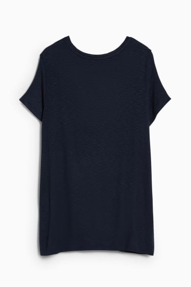 Donna - T-shirt per allattamento - blu scuro