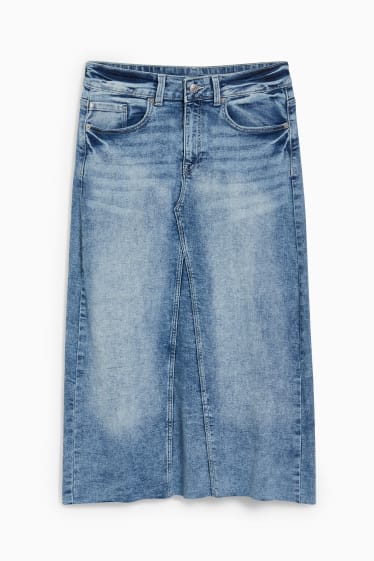 Damen - Jeansrock - jeans-hellblau