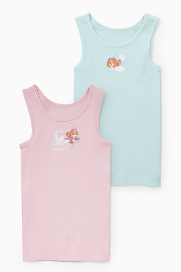 Niños - Pack de 2 - La Patrulla Canina - camisetas interiores - rosa