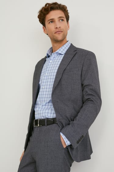 Uomo - Giacca coordinabile - slim fit - Flex - LYCRA® - grigio scuro