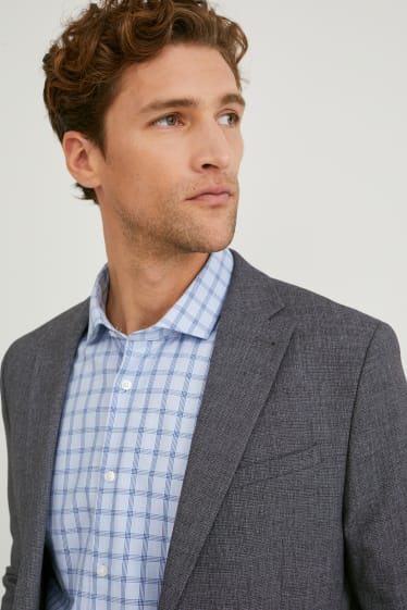 Men - Mix-and-match tailored jacket - slim fit - flex - LYCRA® - dark gray