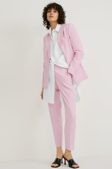 Women - Business trousers - slim fit - rose-melange