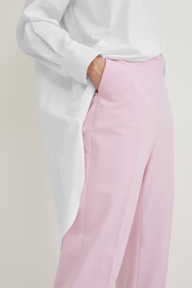 Women - Business trousers - slim fit - rose-melange