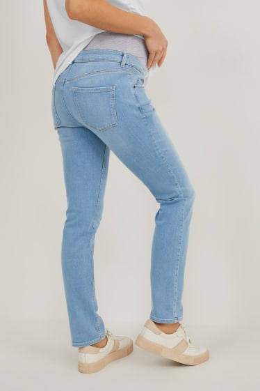 Damen - Umstandsjeans - Slim Jeans - helljeansblau