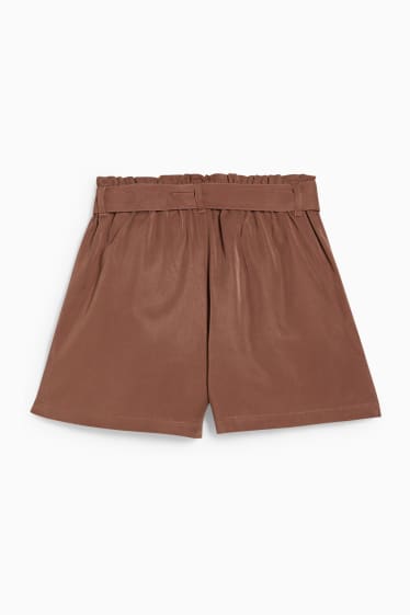 Bambini - Shorts in lyocell - marrone
