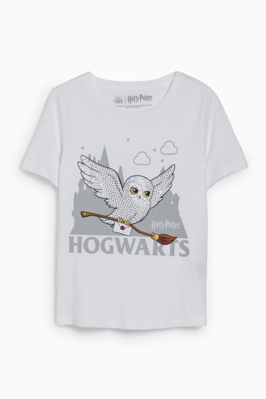 Kinderen - Harry Potter - T-shirt - glanseffect - wit